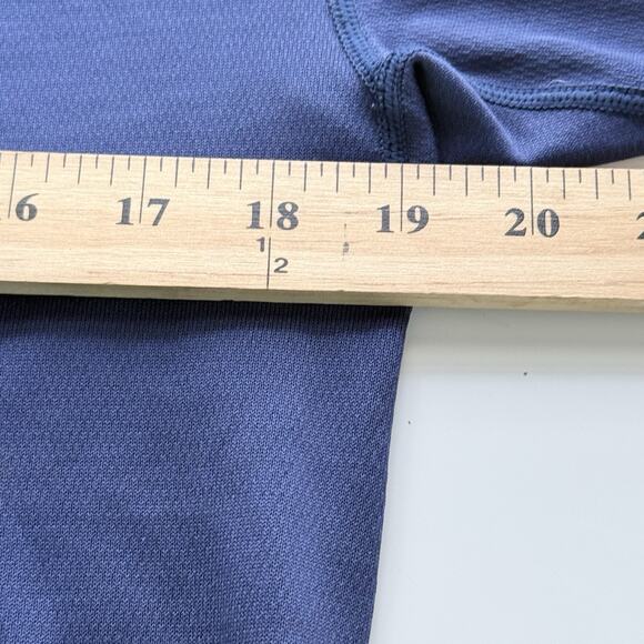 The North Face Shirt Mens Medium Blue 1/4 Zip Pullover Base Layer Running Gorp - Picture 3 of 7